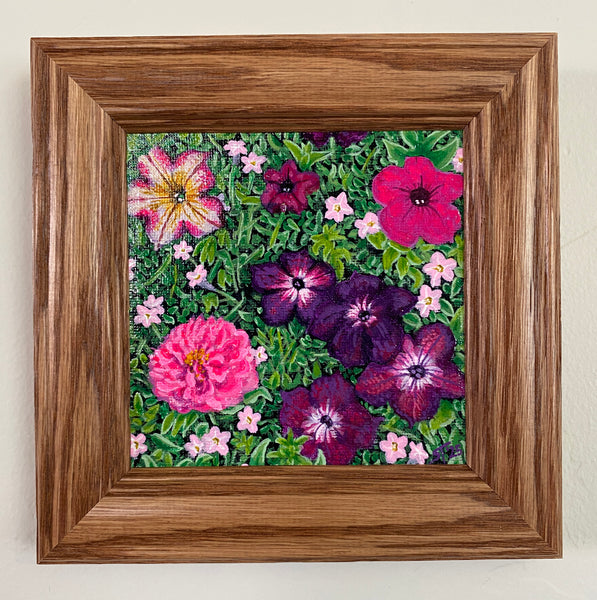 "A Piece of Nana's Flowerbed" Original Painting