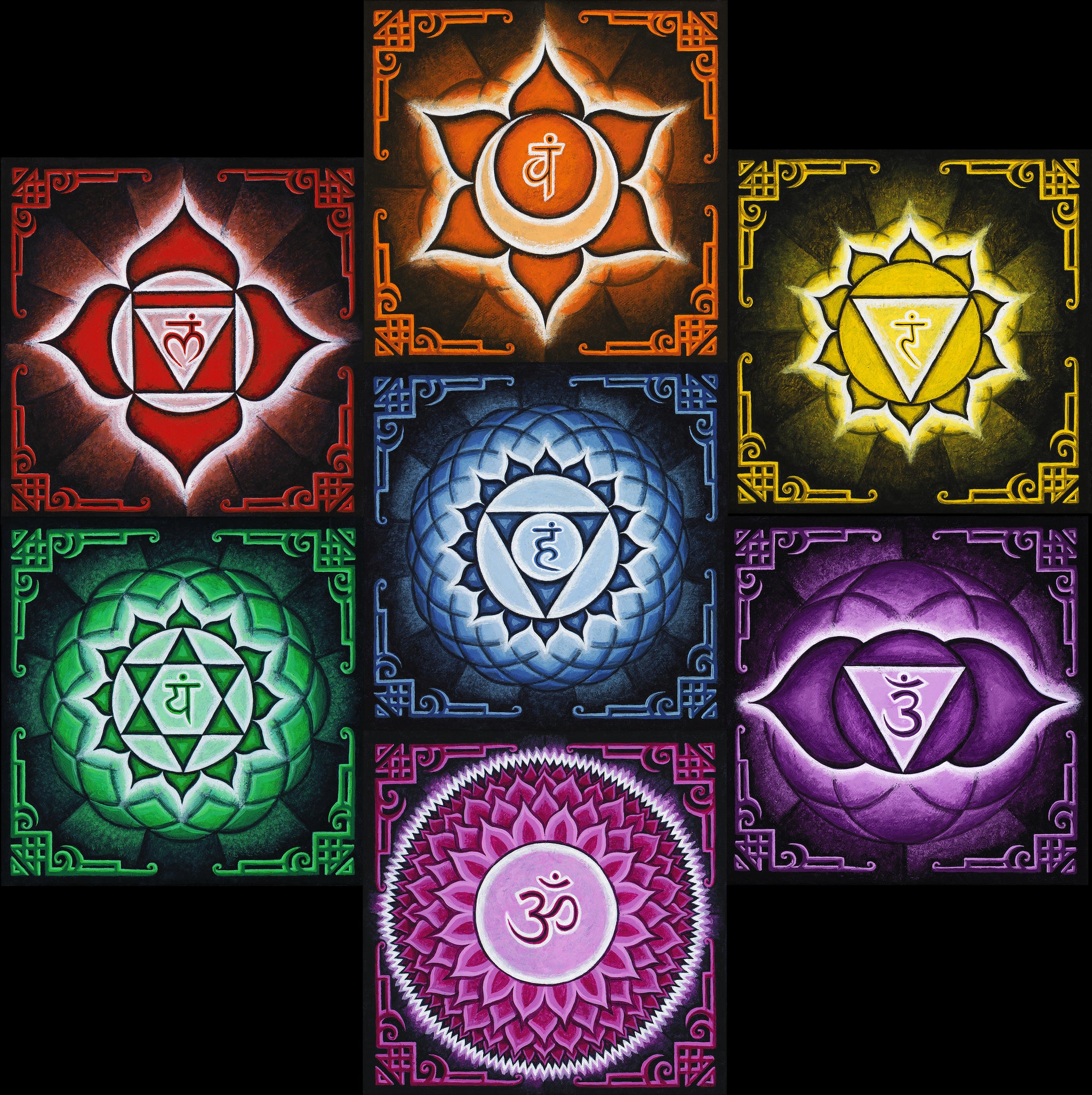 Chakraシリーズ 全7巻セット Chakras - All 7 Prints – The Art of Scott Tuckfield