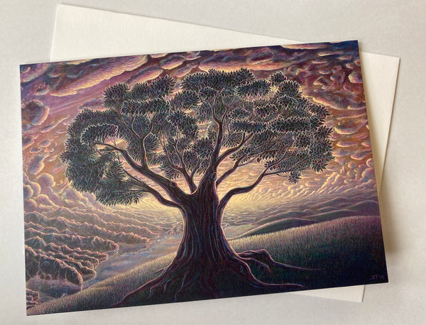 "The Golden Hour II: Opal Valley Overlook" Greeting Card