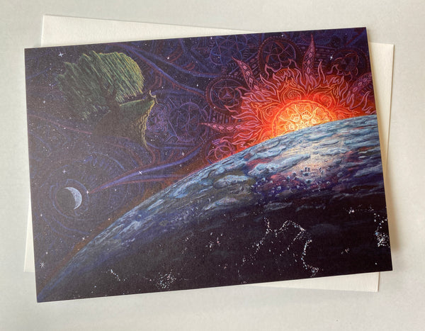 "The Wandering Willow II: Dawn" Greeting Card